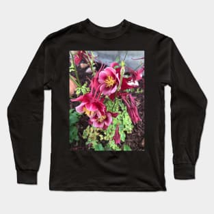 Red Flowers Long Sleeve T-Shirt